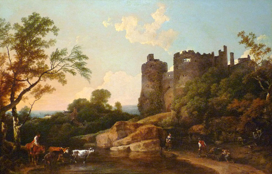 landscape with castle of harlech